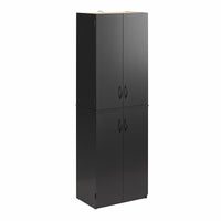 Armoire de rangement Ameriwood Home de 72 po à 4 portes - noire