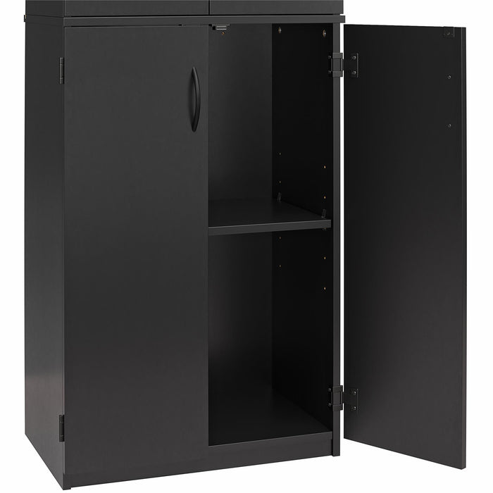 Armoire de rangement Ameriwood Home de 72 po à 4 portes - noire