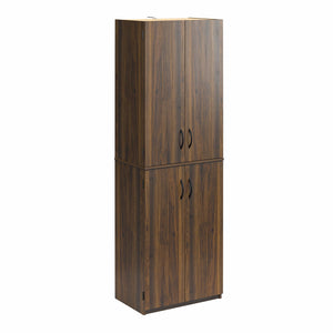 Armoire de rangement Ameriwood Home de 72 po à 4 portes - noyer