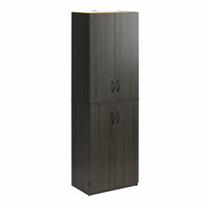 Armoire de rangement Ameriwood Home de 72 po à 4 portes - espresso