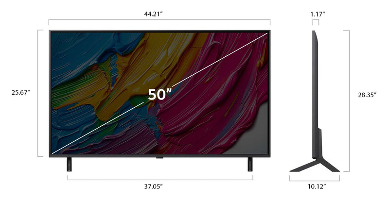 Téléviseur intelligent QNED LG QNED80 UHD 4K de 50 po avec webOS (50QNED80AUA.ACC) - modèle 2025