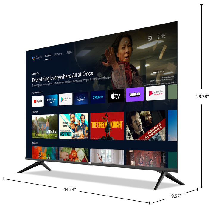 Téléviseur intelligent NTC UHD de 50 po avec Android TVMC