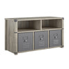 Banc de rangement Nova de Little Seeds pour la chambre à coucher - chêne gris