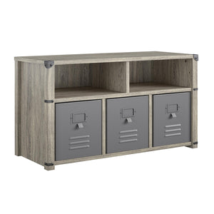 Banc de rangement Nova de Little Seeds pour la chambre à coucher - chêne gris