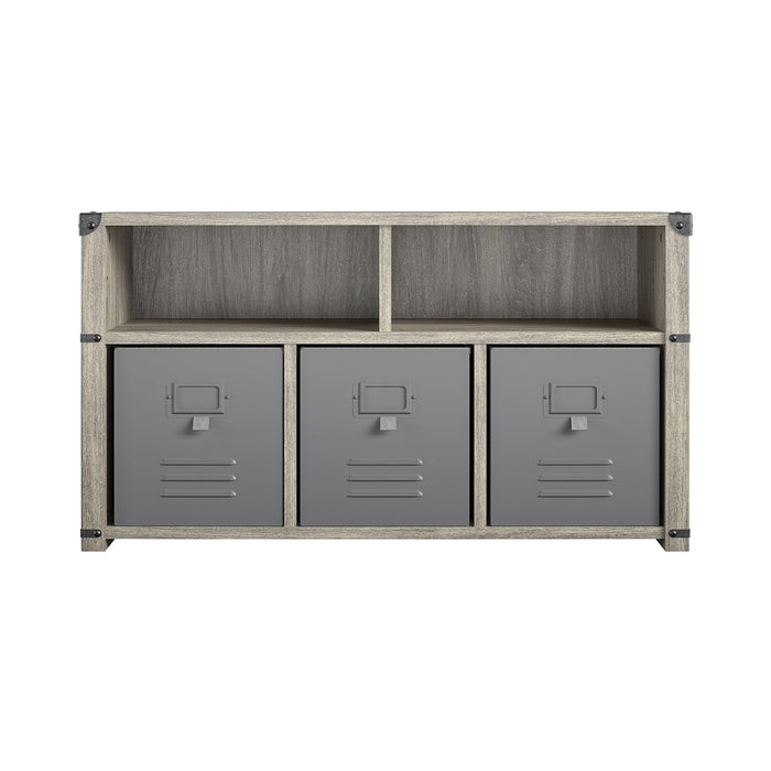 Banc de rangement Nova de Little Seeds pour la chambre à coucher - chêne gris