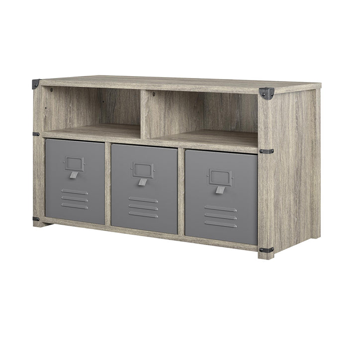 Banc de rangement Nova de Little Seeds pour la chambre à coucher - chêne gris
