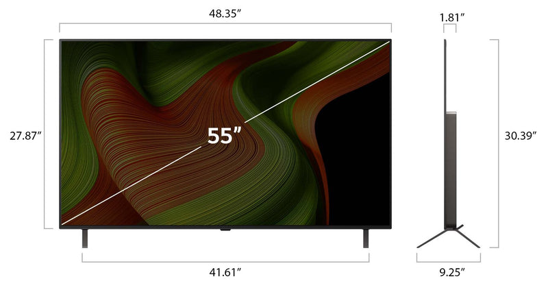 Téléviseur intelligent DELO evo LG B5 UHD 4K de 55 po avec IA et webOS (OLED55B5PUA.ACC) - modèle 2025