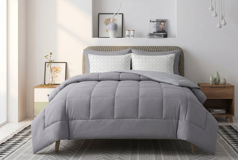 Ensemble Douillette Reversible 7 Morceaux pour Lit Double