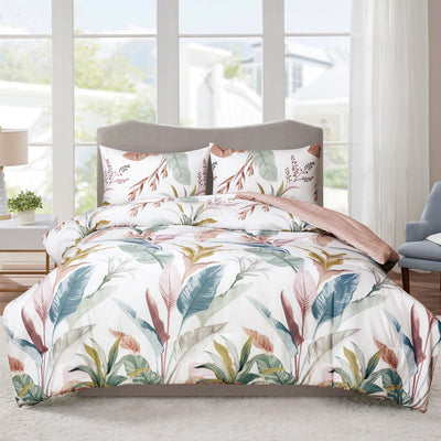 Reversible Twin Comforter Set with Sham  | Ensemble Douillette Reversible pour Lit Simple avec Cache-Oreiller