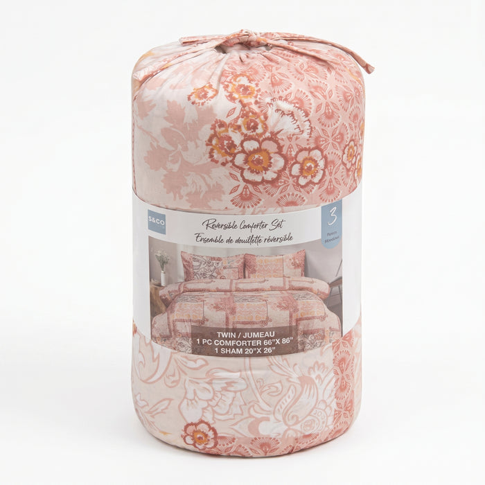 Ensemble Douillette Reversible Camille 2-Pieces pour Lit Simple