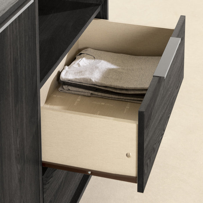 Commode Hourra à 2 tiroirs - chêne gris