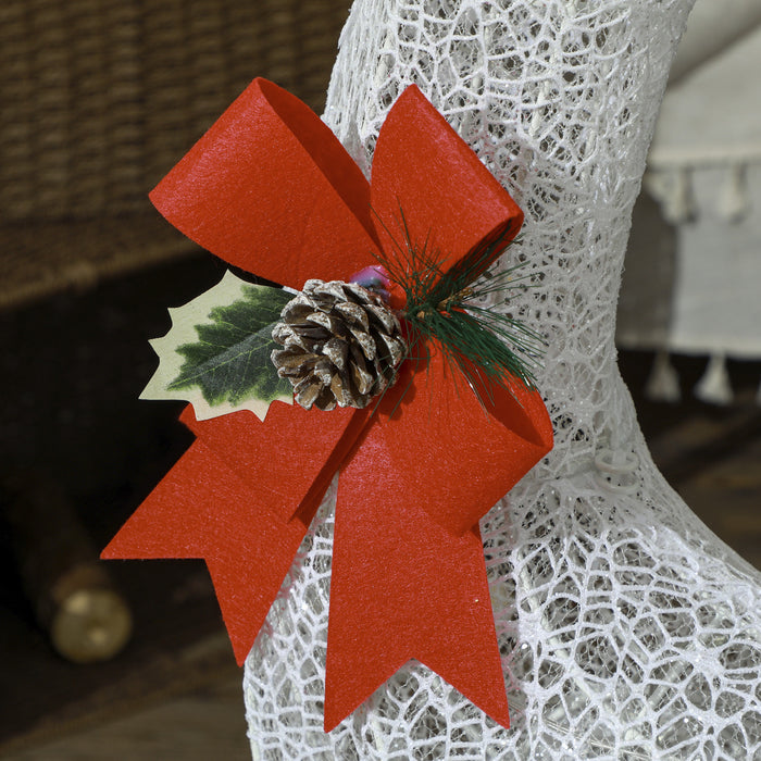 Outsunny Decoration De Noel En Forme De Renne Avec 170 Lumieres Led