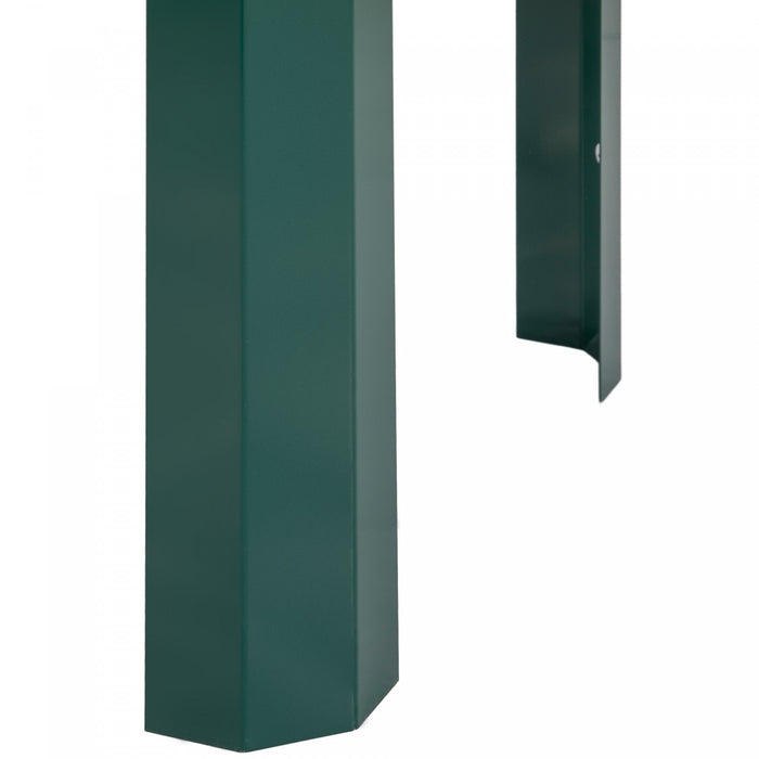 Outsunny Lit De Jardin Sureleve , Jardiniere Surelevee Galvanisee, Vert