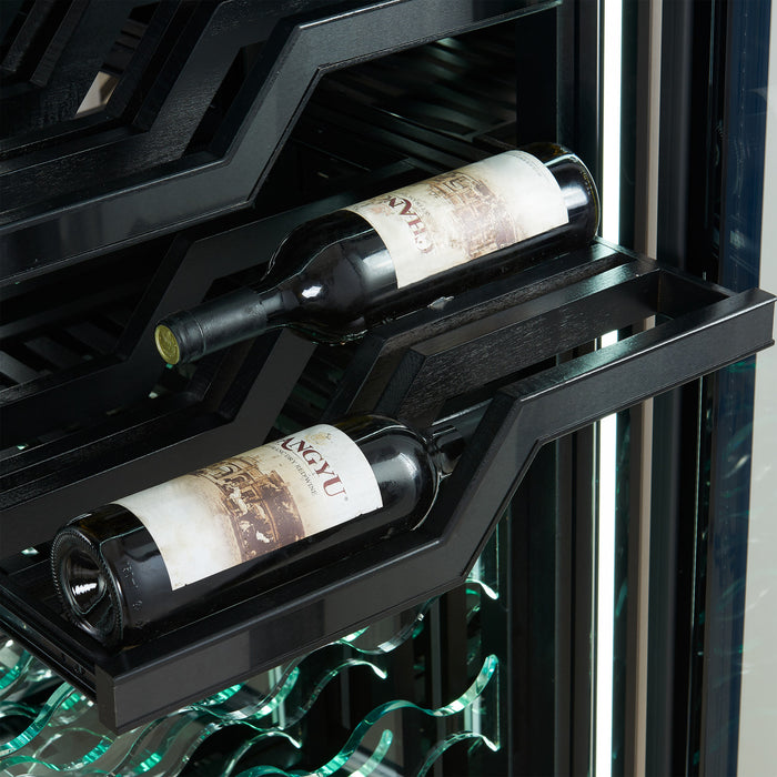 Cave a vin Abruzzo de 48\" double zone, capacite de 102 bouteilles, 24 pi³, en acier inoxydable-FWCDR6610-48S