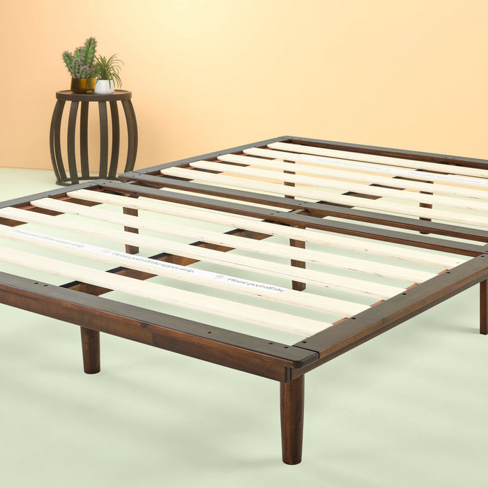 Bobbie lit plateforme pliant en bois - Grand