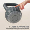 Soozier Kettlebell, 13 lbs Kettle Bell with Non-Slip Handle for Home Gym, Weight Lifting and Strength Training, Grey