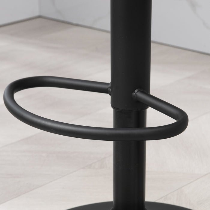 HOMCOM Tabourets de bar, chaises de bar pivotantes a hauteur reglable