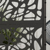 Outsunny Metal Privacy Screen W/ Vis D'expansion Diviseur Exterieur, Lignes