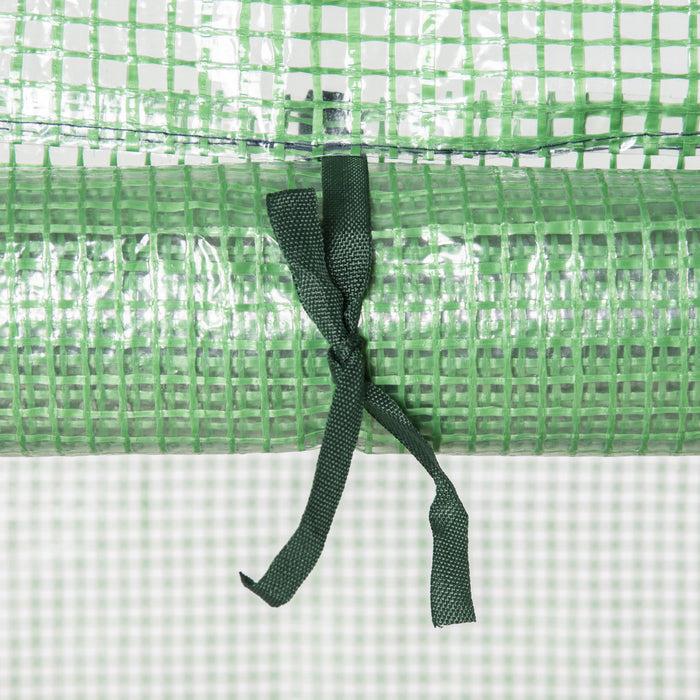 Outsunny Serre Portable Avec Etageres Pour Exterieur, Vert Fonce