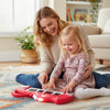 Costway 25-Key Kids Piano Keyboard Dinosaur Shape Toy Digital Piano with Built-in Music & Light Red