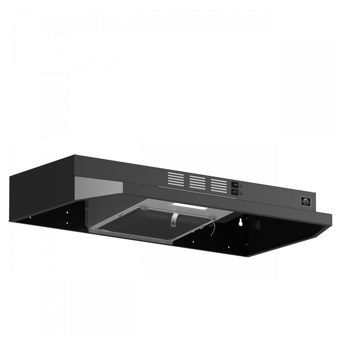 Hotte de cuisiniere sous armoire Cappa de 30 po en noir- FRHUC5200-30