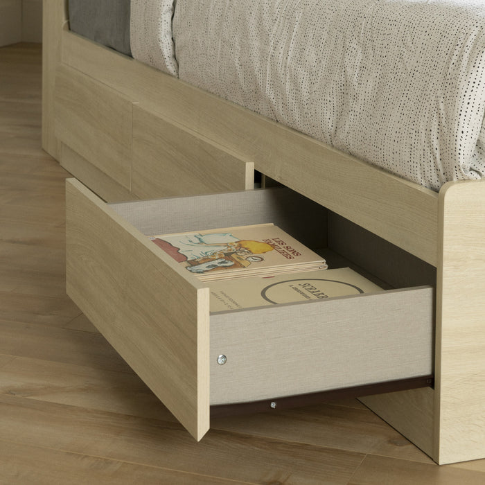 Noah Lit matelot 3 tiroirs Chêne blanchi, de Meubles South Shore