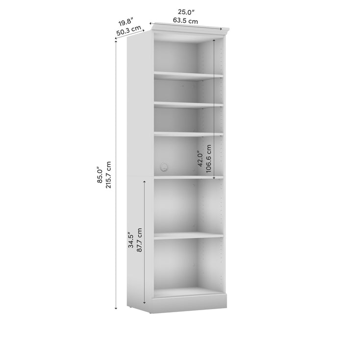 Organisateur de garde-robe Versatile de Bestar de 25 po (L) - blanc