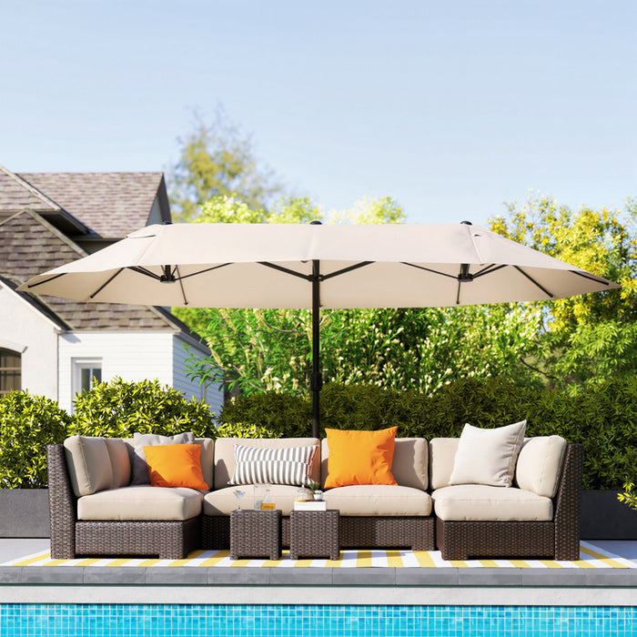 Outsunny Parasol Creme