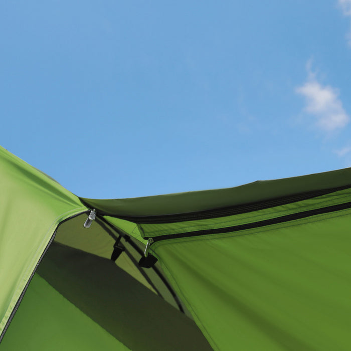 Outsunny Tente De Camping 4 A 8 Personnes, Tente 2 Pieces Avec Porche, Vert