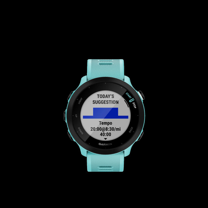 Garmin Forerunner® 55 Montre De Course Gps - Suivi Sportif Et De Fitness, Resistant A L'eau - Aqua