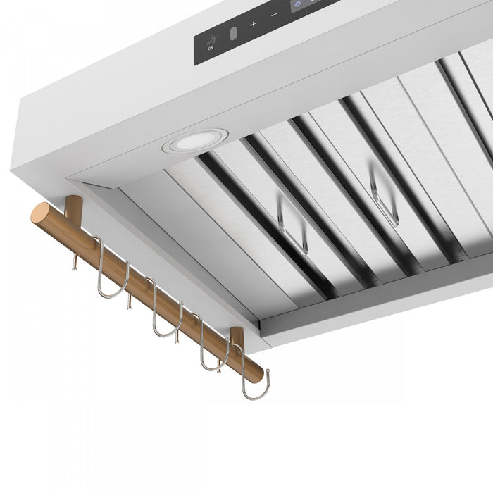 Hotte de cuisiniere murale Venezia de 30 po, blanc-FRHWM5503-30WHT
