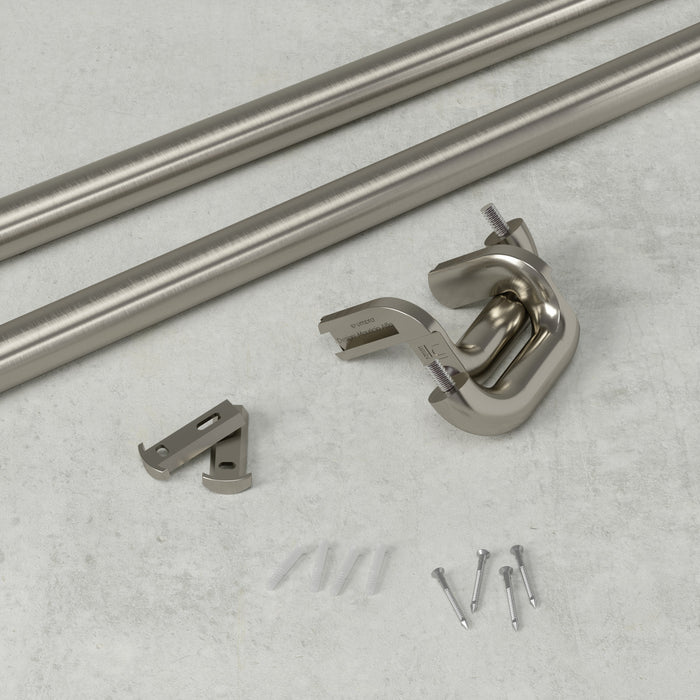 Tringle à rideaux coupe-lumière extensible Twilight de Umbra nickel mat de 3/4 po - 30 po à 84 po