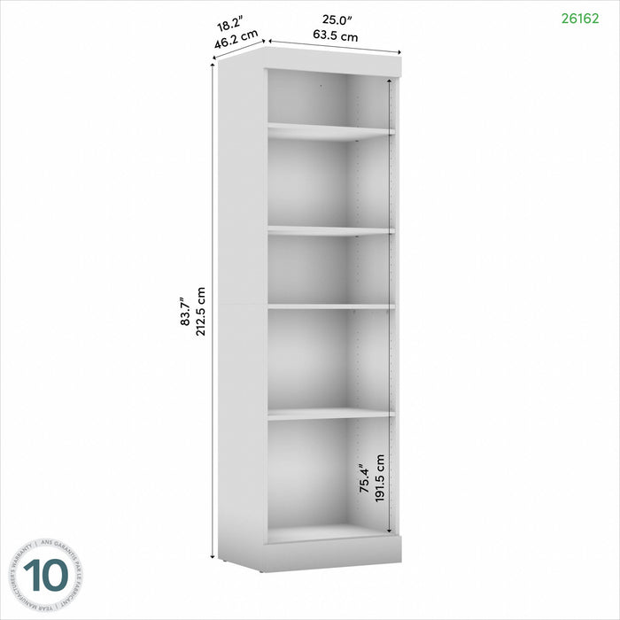 Organisateur de garde-robe Pur de Bestar de 25 po (L) - blanc