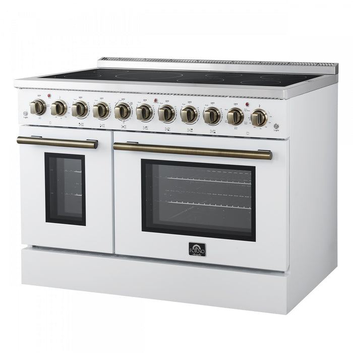 Cuisiniere electrique Paolo 48 pouces, blanche, 6,7 pi³ - FFSEL6011-48WHT