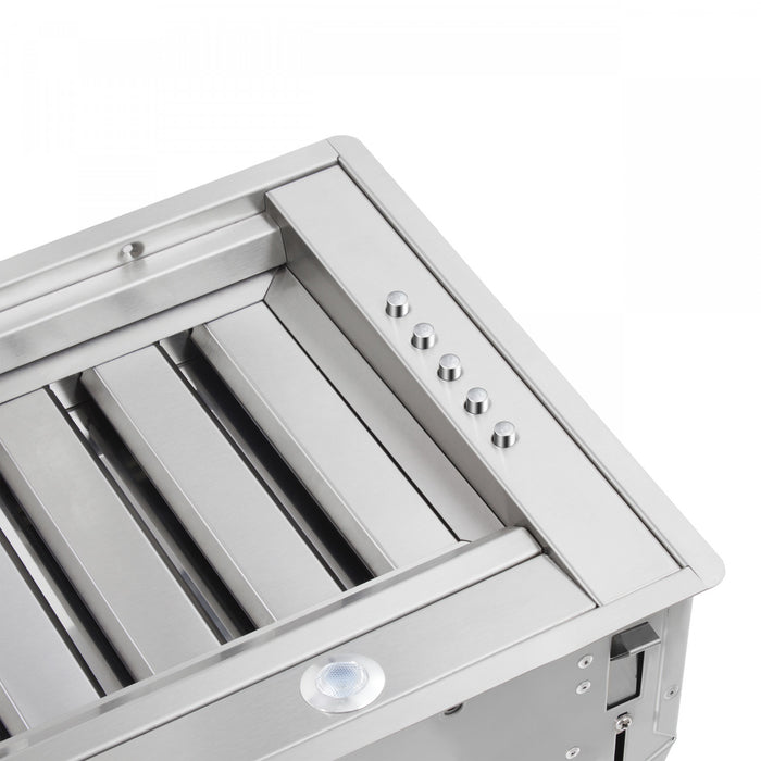 Hotte de cuisiniere encastree Frassanito de 60 po en acier inoxydable-FRHRE5346-60