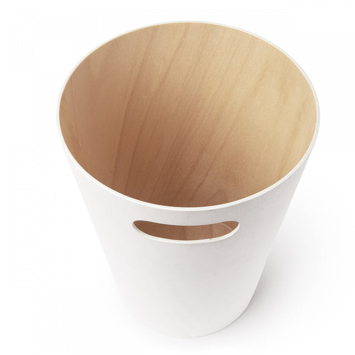 Poubelle Woodrow de Umbra - blanche