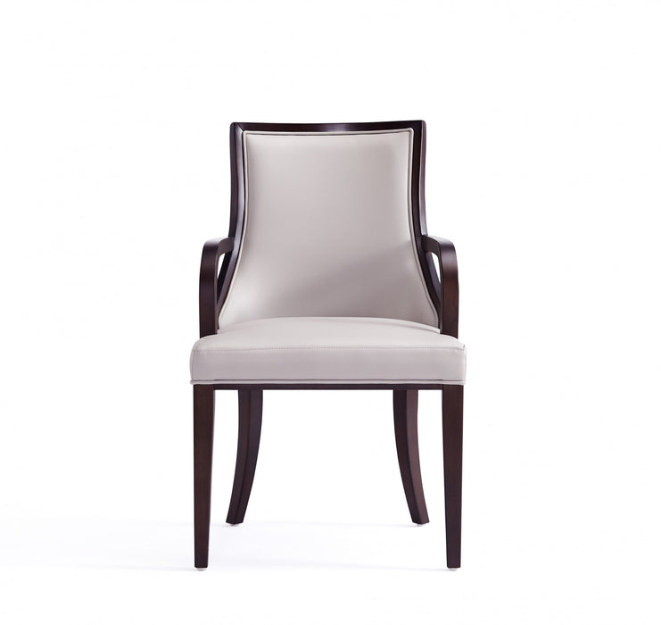 Ensemble de 8 chaises de salle a manger Grand Traditionnel en gris clair