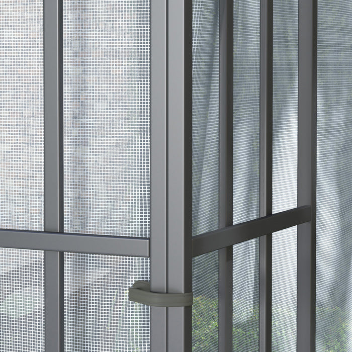Outsunny Tonnelle De Jardin Pare-soleil D'exterieur Portable 10'x10', Gris