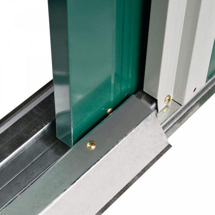 Outsunny Abri De Jardin En Metal Outsunny 6,5x3,5 Pi Pour Rangement Exterieur,vert