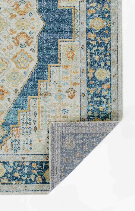 Tapis Traditionnel Kinsley 6'7\" x 9'6\" en Bleu