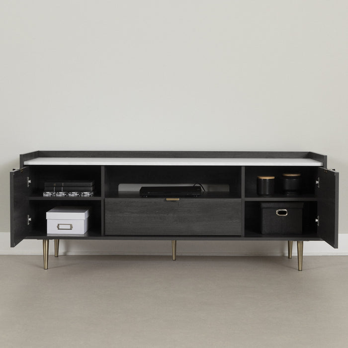 Meuble pour téléviseur Hype de 61 po - chêne gris
