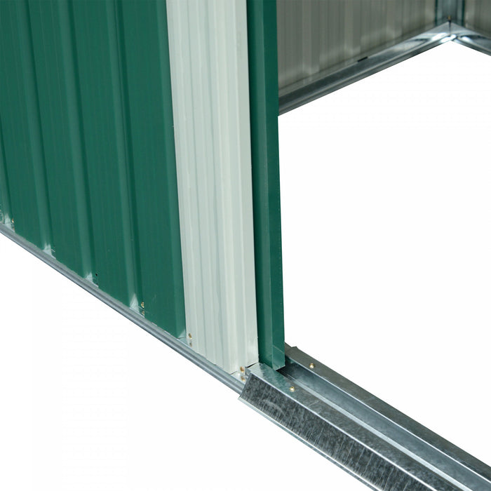 Outsunny 6' X 8.5' Abri De Jardin Exterieur En Metal Remise Rangement Outils En Acier Vert