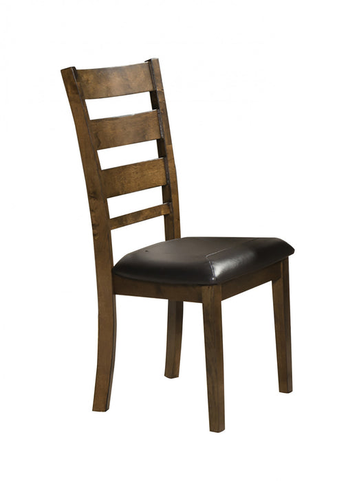 Chaise De Salle A Manger Brienne Avec Assise En Similicuir (ensemble De 2)