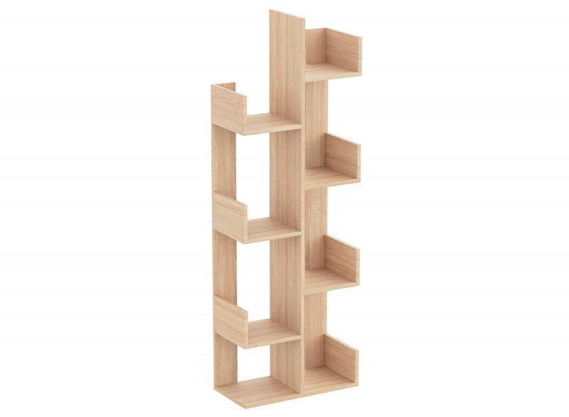 Étagère murale de 57 po avec 8 tablettes ouvertes