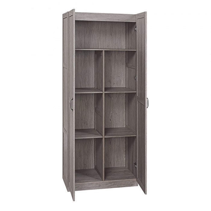 Armoire-penderie moderne Cornelia 2 pieces en gris