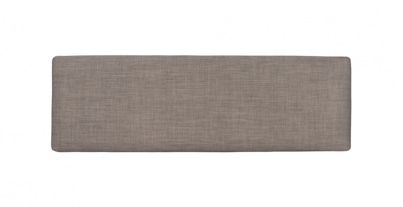 Banc de salle à manger Jane en tissu avec rangement - taupe