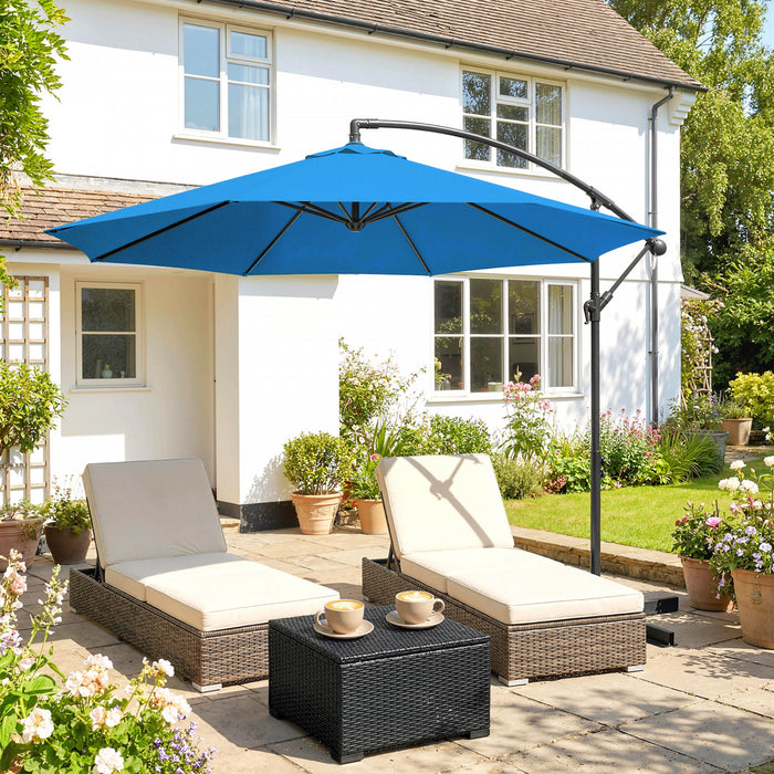 Outsunny Parasol De Patio \nBleu