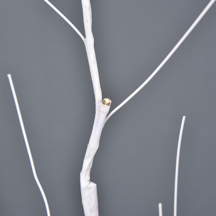 Outsunny Arbre Lumineux De 1.5 M Avec 58 Led Chaudes Et 8 Modes
