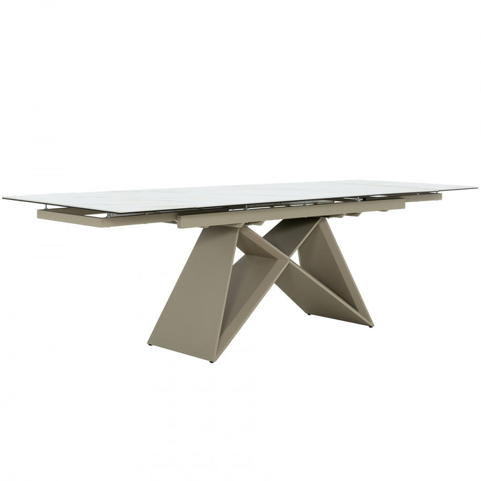 Table de salle a manger rectangulaire extensible Wrenley de 71 a 102 po (6 a 8 places)