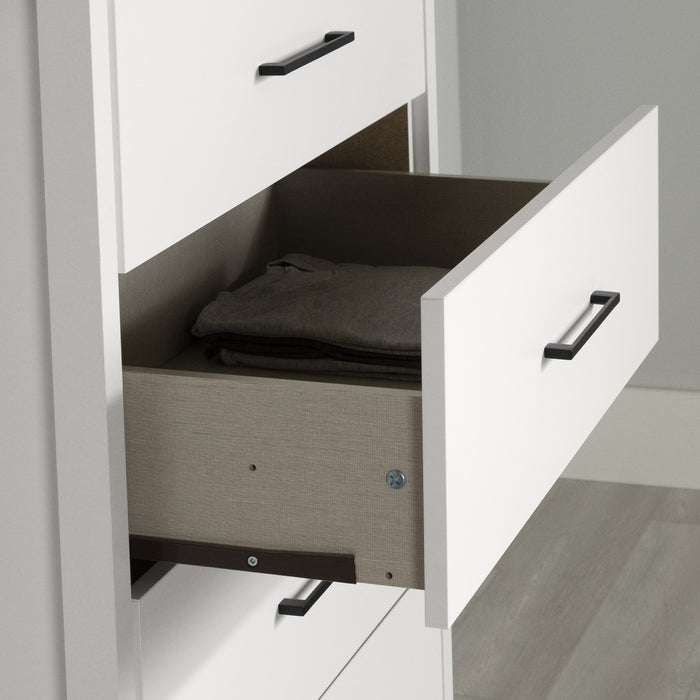 Gravity Commode 6 Tiroirs - Blanc Solide